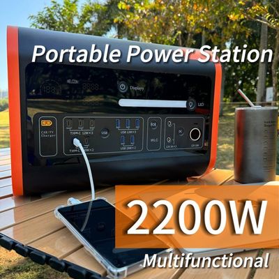 AC Pure Sine Wave Output 2200W/2048wh/40ah Máy phát năng lượng mặt trời Cắm trại Trạm điện di động