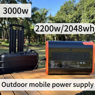 Hệ thống năng lượng pin LiFePO4 có thể tùy chỉnh 2200W có thể sạc lại cho cắm trại ngoài trời