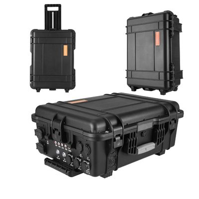 AC Output Socket All 100ah Lithium Iron Phosphate Battery Đen Máy phát năng lượng mặt trời cho trường hợp khẩn cấp