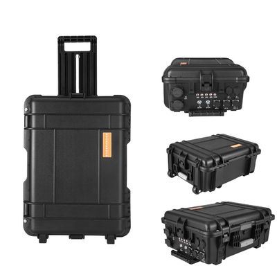 AC Output Socket All 100ah Lithium Iron Phosphate Battery Đen Máy phát năng lượng mặt trời cho trường hợp khẩn cấp