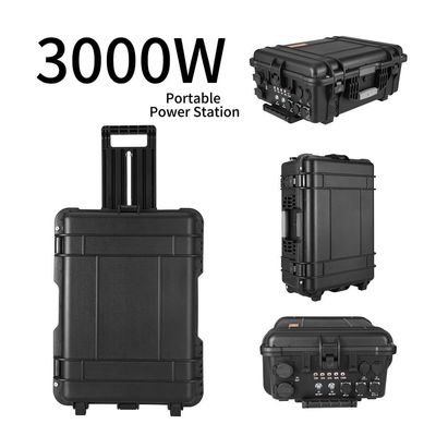 3000W dự trữ điện khẩn cấp Nhà máy điện di động với dung lượng pin 48V62.5ah
