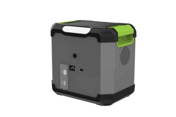 Giải pháp năng lượng sạch 1500W Đường sóng bên cạnh AC đầu vào Máy phát năng lượng mặt trời Trạm điện di động