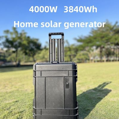 Lưu trữ năng lượng ngoài trời LiFePO4 pin 4000W Phân tích mặt trời di động Trạm điện cắm trại