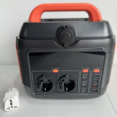 Trạm cung cấp năng lượng khẩn cấp năng lượng mặt trời di động 200W600W với đầu ra sóng sinus