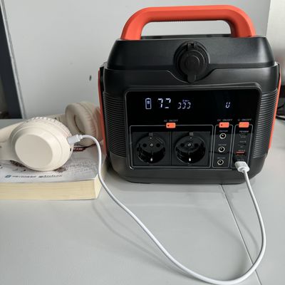Trạm cung cấp năng lượng khẩn cấp năng lượng mặt trời di động 200W600W với đầu ra sóng sinus