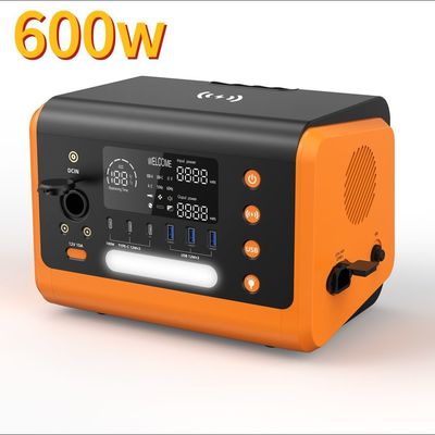 Lưu trữ dự phòng khẩn cấp Nhà máy điện ngoài trời di động 600W với sạc nhanh 1 giờ