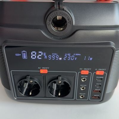 Đầu ra AC 220V 50Hz/110V 60Hz Trạm điện di động 600W cho các trường hợp khẩn cấp điện di động