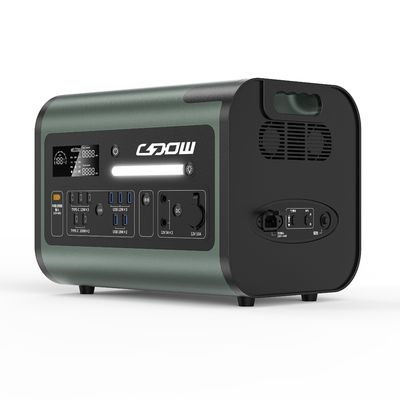 800W sạc năng lượng mặt trời ngoài trời Điện thoại di động 2200W Nhà máy điện với màn hình băng