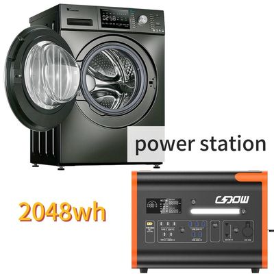 2000W/2200W/2048wh Trạm điện lưu trữ năng lượng cắm trại di động với hình sóng biến tần nguyên