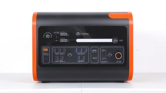 2200W40ah Sạc không dây Nhà máy điện năng lượng mặt trời lưu trữ năng lượng nóng màu cam với màu đen