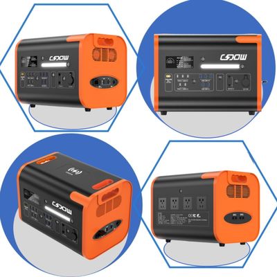 1500W sạc nhanh Trạm điện khẩn cấp di động với thiết kế bảo vệ an toàn nhiều lần