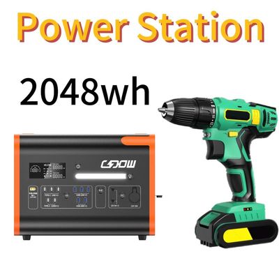 1500W sạc nhanh Trạm điện khẩn cấp di động với thiết kế bảo vệ an toàn nhiều lần