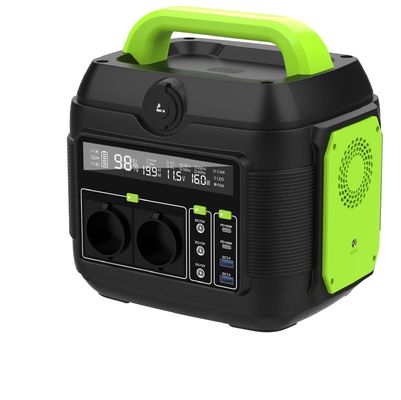 Trạm điện pin lithium-ion ngoài trời 600W với đèn LED và đầu ra QC3.0