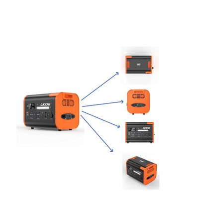 Trạm điện di động 1500W/2200W/3000W UPS với tất cả các ổ cắm đầu ra AC màu cam đen