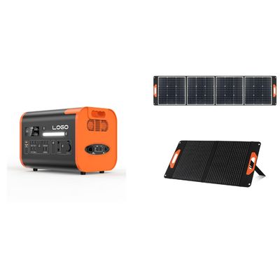 Trạm điện di động 1500W/2200W/3000W UPS với tất cả các ổ cắm đầu ra AC màu cam đen