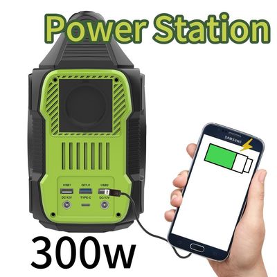 Động cơ biến tần di động im lặng 300W/288wh cho nhà máy điện cắm trại ngoài trời tái chế