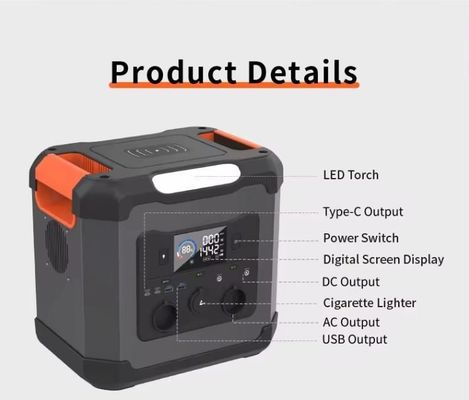Inverter Inverter hai chiều 1500W cho nhà Uav Nhà ngoài trời Đường điện di động