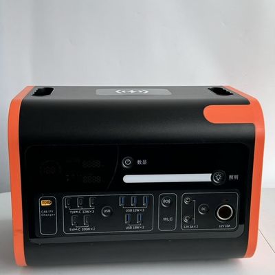 Nhà máy điện di động sạc nhanh 1500W để lưu trữ năng lượng mặt trời và sạc không dây