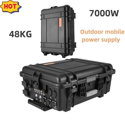 Nhà máy điện sạc năng lượng mặt trời di động 7000W Cắm trại với 15A Max AC Output Current