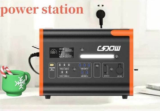 2200W AC DC loại C pin dự phòng điện khẩn cấp Trạm điện di động tùy chỉnh