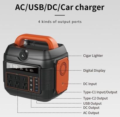 600W/576wh Trạm điện khẩn cấp cho giải pháp cung cấp điện ngoài trời và nhà