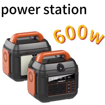 Đèn đèn LED 11W 600W Pure Sine LiFePO4 Backup Battery Trạm điện di động cho ngoài trời