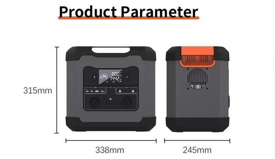 Động cơ phát điện mặt trời 1500W/1344wh Động cơ điện di động để chuẩn bị thảm họa
