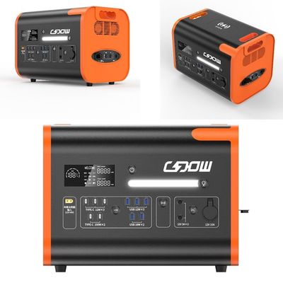 LiFePO4 Năng lượng 2200W/2400W Máy phát điện mặt trời Trạm điện di động Thời gian hoạt động 2000 lần