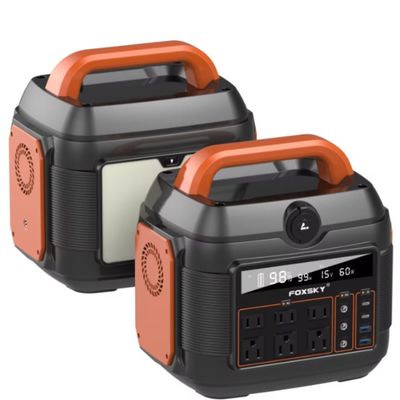 600W Điện năng lượng mặt trời Đường điện lưu trữ năng lượng ngoài trời di động với pin lithium