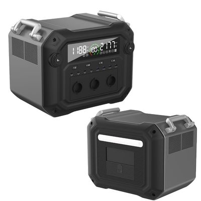 2500W/600W Bảng năng lượng mặt trời đầu vào LiFePO4 Bộ pin lưu trữ năng lượng Trạm điện di động