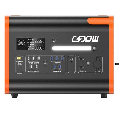 220V / 40ah / 2200W Năng lượng mặt trời Điện lực kho lưu trữ năng lượng ngoài trời di động với pin lithium 1500W sạc nhanh