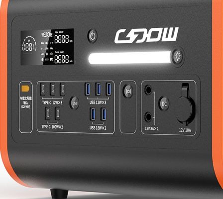 2200W 2048wh Trạm năng lượng mặt trời/LiFePO4 Điện lực di động di động/Inverter Sóng sinus tinh khiết