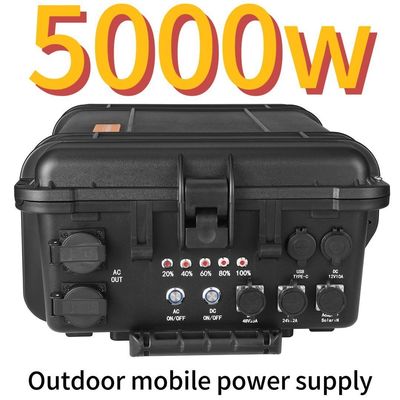 Bảo vệ nhiệt độ thấp 5000W AC LiFePO4 Máy phát năng lượng mặt trời cho gia đình ngoài trời
