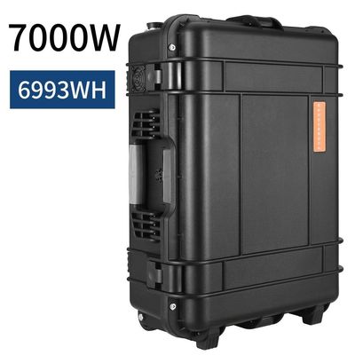 7000W/6993wh Máy phát điện mặt trời khẩn cấp Trạm điện di động cho ngoài trời và khẩn cấp