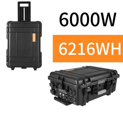 ODM/OEM ABS hợp kim Shell vật liệu 6000W/6216wh LiFePO4 Điện tử mặt trời cho nhà ngoài trời