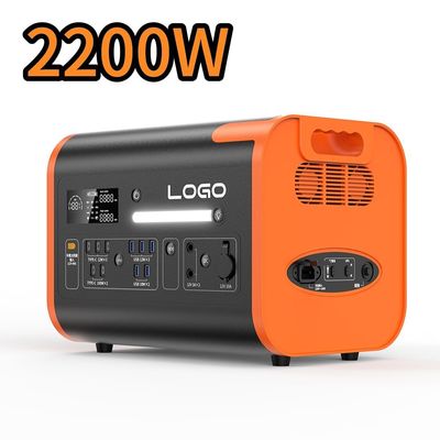 2200W đầu ra Điện lực di động Trạm điện di động cho khẩn cấp và lưu trữ năng lượng