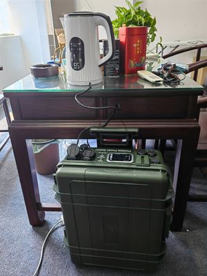 3000W/3024wh Máy phát điện năng lượng mặt trời ngoài trời cắm trại với pin năng lượng mặt trời sạc 12-80V Max600W