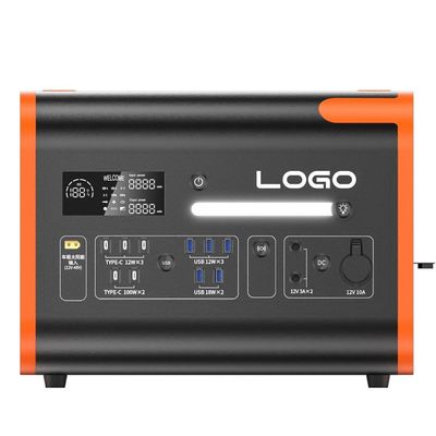 40ah Cam OEM ODM 2200W Nhà máy phát điện năng lượng mặt trời ngoài trời Cắm trại Trạm điện di động