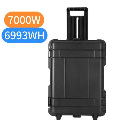 AC Pure Sine Wave Output 7000W Nhà máy điện ngoài trời LiFePO4 Máy phát năng lượng mặt trời di động