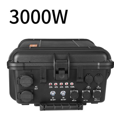 Máy phát điện di động 3000W/3000wh Trạm điện cho nguồn cung cấp điện ngoài trời khẩn cấp