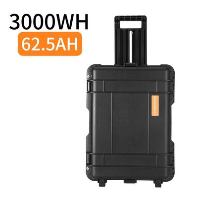 Chế độ sạc tấm pin mặt trời Trạm điện di động đa chức năng 3000W/3000wh/62.5ah