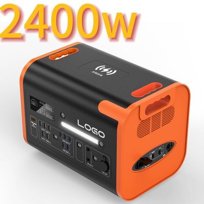 Nhà máy điện khẩn cấp ngoài trời với sạc năng lượng mặt trời và điện 2400W