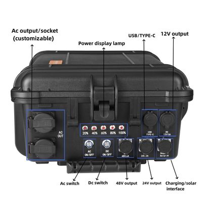 Outdoor Adventure Universal 8000W Điện lực cao nhất Sạc điện khẩn cấp Đường dây điện di động