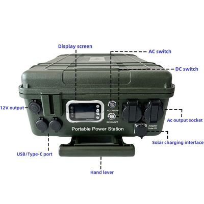 Nhà máy điện sạc năng lượng mặt trời RV công suất cao 6000W/6048wh với khung giữa ABS