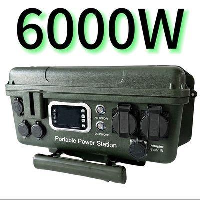 Bộ điều khiển MPPT 6000W/6048wh Trạm điện di động ngoài trời di động AC/DC di động cho sản phẩm