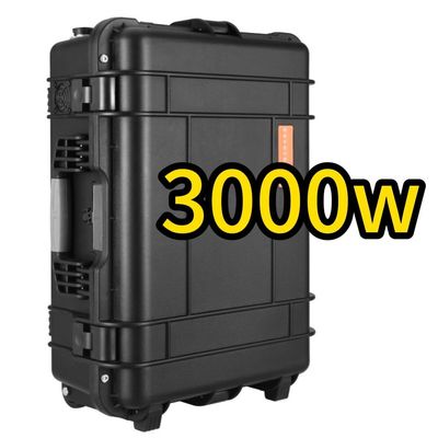 Pin LiFePO4 3000W/3000wh Trạm điện di động Điện thoại di động Standby Cắm trại thiết yếu