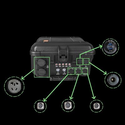 Pin LiFePO4 3000W/3000wh Trạm điện di động Điện thoại di động Standby Cắm trại thiết yếu