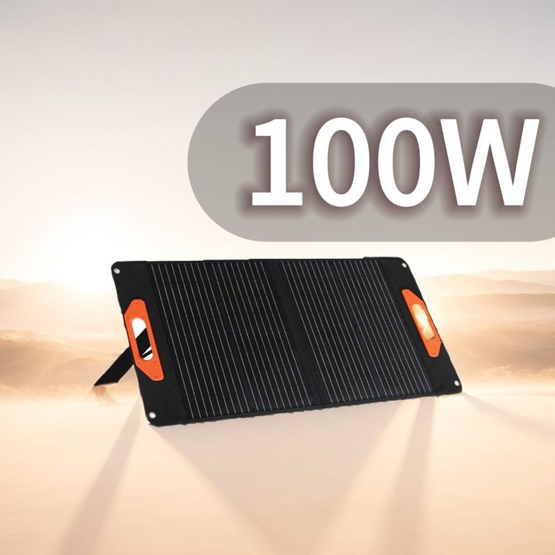 DC Output 19V/5.3A 100W tấm pin mặt trời gấp cho các hoạt động ngoài trời