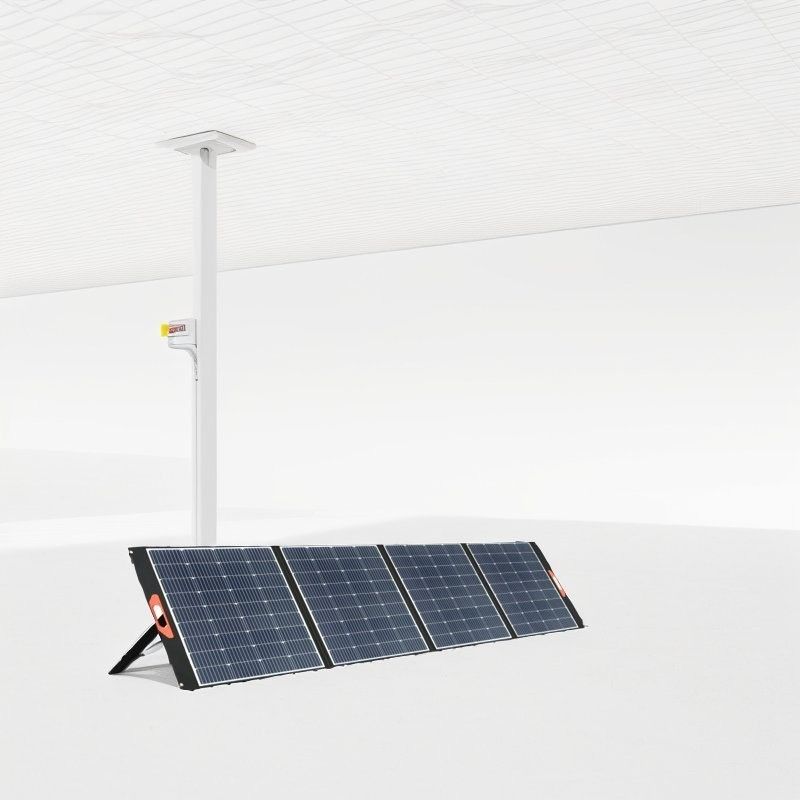 UB-100 Phân tích mặt trời màu xanh lá cây ngoài trời bền 100W Điện thoại di động gấp