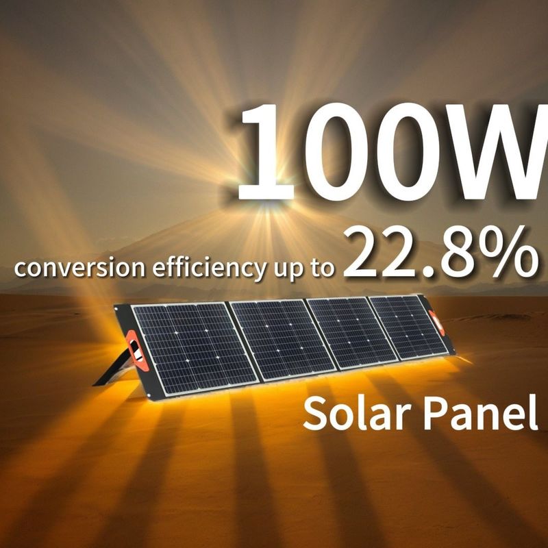Monocrystalline Silicon 100W 200W tấm pin mặt trời pin PV mô-đun tấm pin mặt trời gấp di động